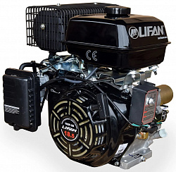 Бензиновый двигатель Lifan 192F-2D (18.5 л.с., вал 25 мм) с электростартером, катушка 18 А 12В

