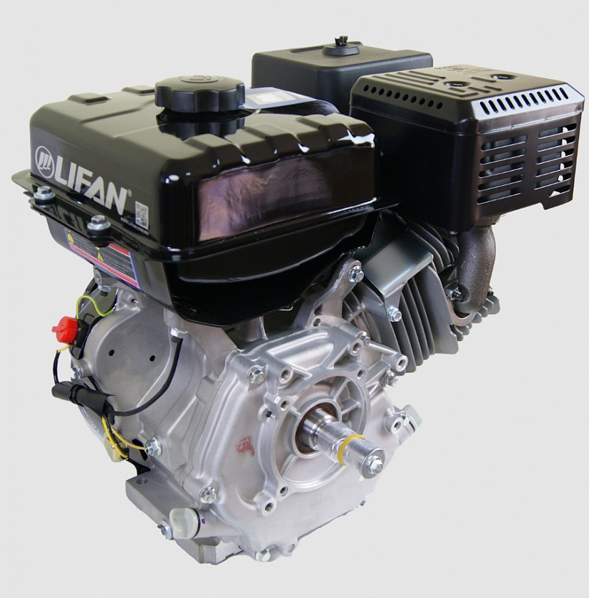 Бензиновый двигатель Lifan 190F-C PRO (15 л.с., вал 25 мм) катушка 18 А 12В