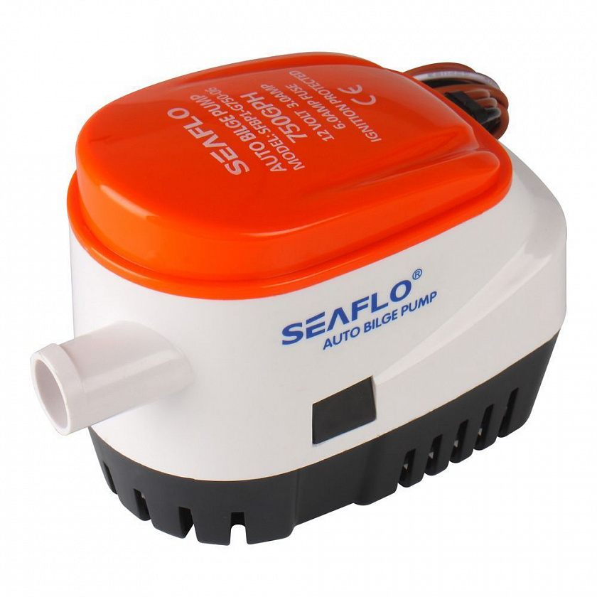 Автоматическая помпа откачки воды SeaFlo 12 вольт 750GPH (2838,75 л/час) для лодки / катера / судна