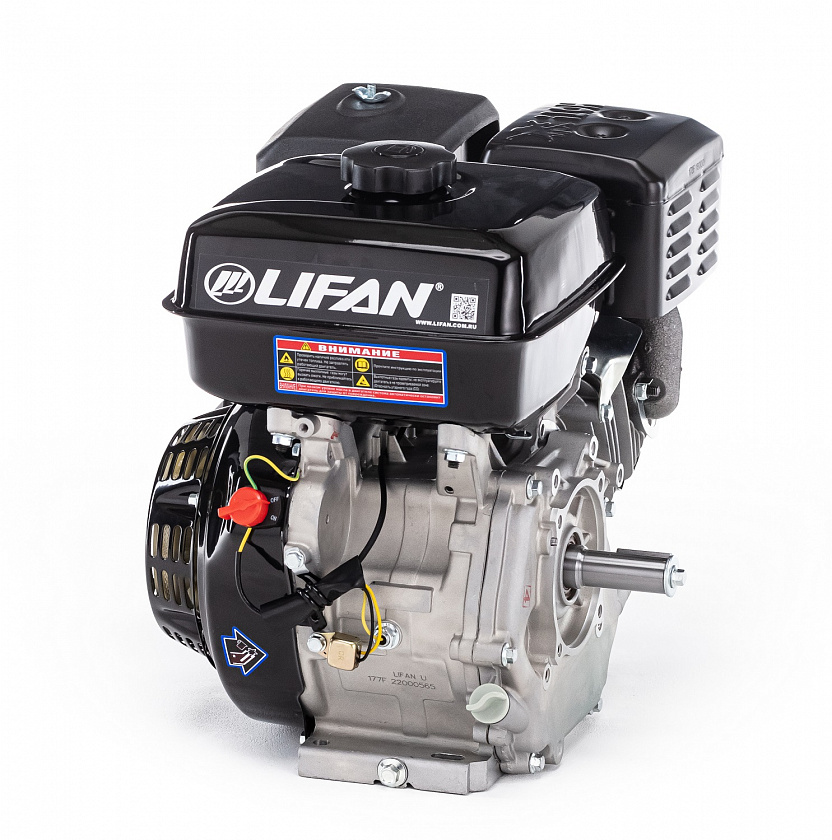 Бензиновый двигатель Lifan 177F 7A (9 л.с., вал 25 мм) катушка 7 А 12В