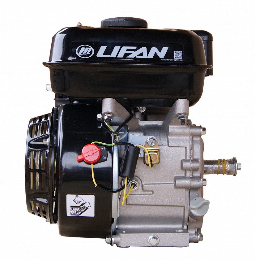 Бензиновый двигатель Lifan 168F-2 (6.5 л.с., вал 20 мм)