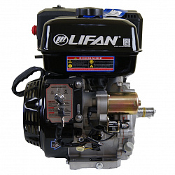 Бензиновый двигатель Lifan 192F-2D (18.5 л.с., вал 25 мм) с электростартером, катушка 18 А 12В
